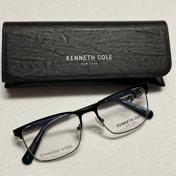 NEW Kenneth Cole Blue Metal Glasses